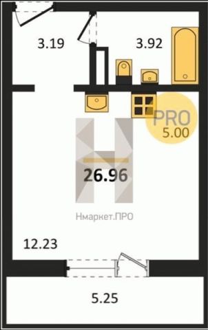 Новая однокомнатная квартира, п.Пригородный ЖК Шишкин, Сосновский район, Яркая, д. 1.1