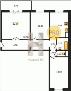 Новая трехкомнатная квартира, Челябинск, Металлургический район, Электростальская ул., д. 20