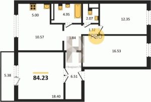 Новая трехкомнатная квартира, п.Пригородный ЖК Шишкин, Сосновский район, Яркая, д. 1.3
